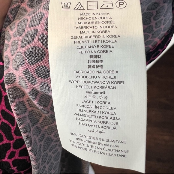 Michael Michael Kors Pink Animal Print Micro-Print Halter Top - Picture 8 of 8